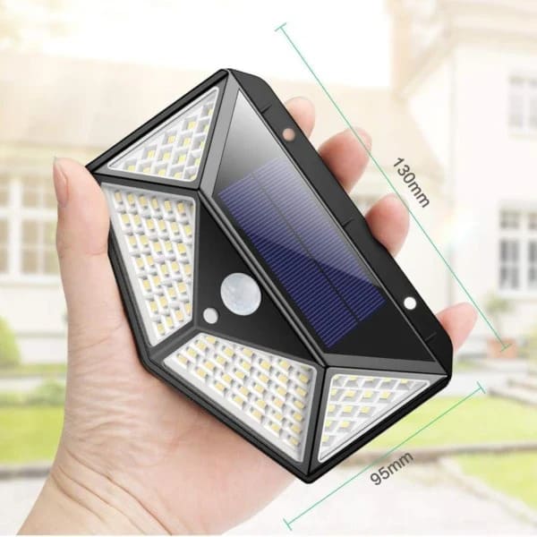LAMPARA SOLAR LED CON SENSOR DE MOVIMIEN
